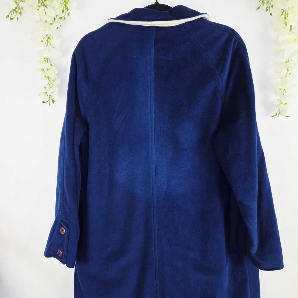 Cordana Wellington Fashion Long Coat Medium Blue Retro Vintage Classic Old Money